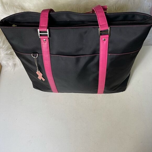 Mobile Edge versatile micro fiber  black and pink notebook / Tote . - Picture 3 of 15